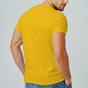 T-shirt homme uni, col rond, manches courtes, coton de haute qualité, t-shirt homme en stock. - Product Image 5