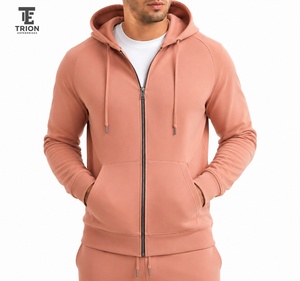 Custom Plain Autumn Zip up <b>Hoodie</b> Men's Wholesale Heavy Weight Premium <b>Waterproof</b> Men's Zipper <b>Hoodies</b> Low Price Thermal - Product Image 1