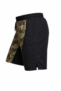 Shorts de sport personnalisés pour hommes avec panneau camouflage, séchage rapide, pour l'entraînement et la course à pied - Product Image 3