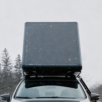 Tente de toit rigide toutes saisons avec couverture rigide résistante à la neige et grandes fenêtres latérales, tente de camping imperméable pour toit de voiture pour SUV