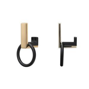 Porte-serviettes mural en métal haute résistance à double crochet, résistant à la rouille - Product Image 3