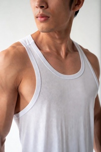 Top Unisex Trending style <b>blank</b> Light <b>Weight</b> breathable fabric Tank Top Fashionable Sustainable Men Tank Top - Product Image 6