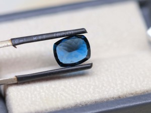 Auténtica Piedra Preciosa de Topacio Azul de Londres Natural, Forma de Cojín, 10x8mm, Piedra Facetada, Precio al por Mayor, Aini Gems - Product Image 5