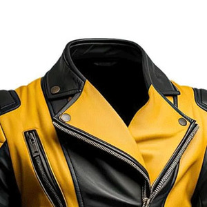 Chaqueta de Cuero Genuino para Hombre, Piel de Oveja, Estilo Casual de Negocios para Otoño e Invierno, con Diseño Elegante, Chaqueta de Motero de Cuero - Product Image 3