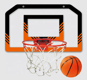 Ensemble de panier de basket-ball mural miniature ODM SC-BHS-15 avec panneau de 15 pouces et mini ballon de basket de 5 pouces, matériau PC vert TW - Product Image 4