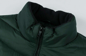 Woven Casual Autumn Zipper Closure Quilted Puffer <b>Jacket</b> for Men - Product Image 4