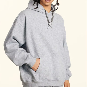 Sweat à capuche unisexe en molleton 100% coton, couleur unie personnalisable, 210 g/m², coupe oversize, style streetwear, écologique, respirant, sans cordon de serrage, pour la gym - Product Image 5