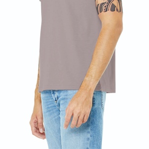 T-shirt Homme Personnalisé en Coton Uni à Manches Courtes, Col Rond, Coupe Oversize, Idéal pour l'Été – Vente en Gros - Product Image 4