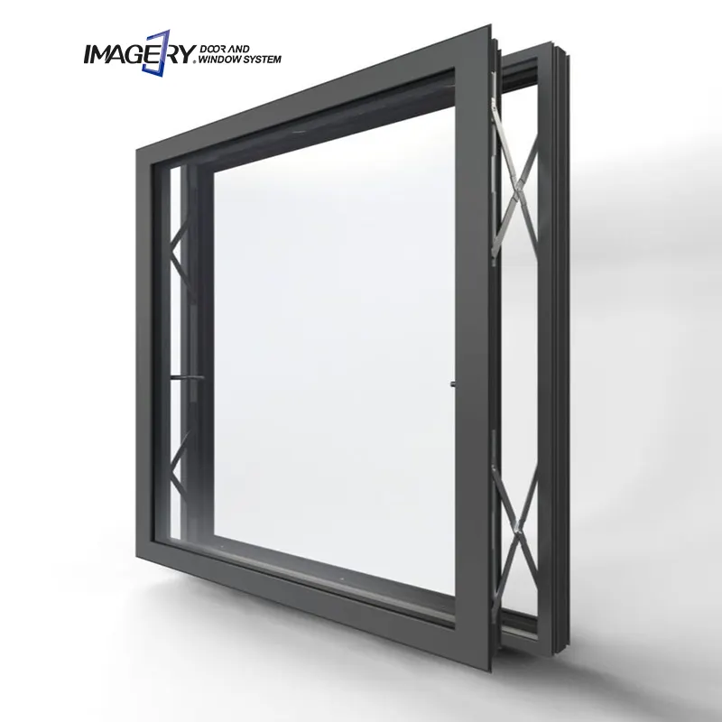 Vetro con doppi vetri insonorizzato automatico in lega di alluminio profilo parete divisoria apertura parallela finestre prezzo