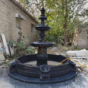 Fuente de agua de granito natural tallada a mano para uso exterior, fuente para el hogar - Product Image 1