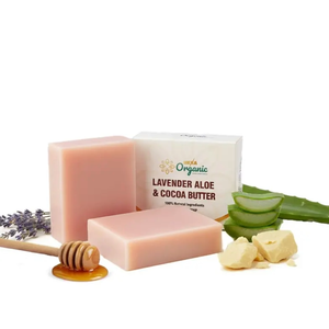 Jabón Natural de Lavanda 100g, Jabón Orgánico Hexa con Aloe Vera y Manteca de Cacao - Product Image 1