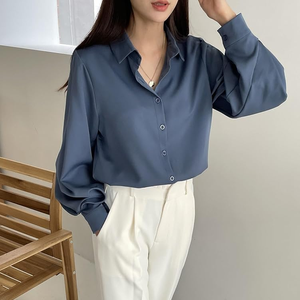 เสื้อเชิ้ตทำงานทรงเข้ารูป ดีไซน์หรูหรา สำหรับสุภาพสตรี - ราคาโรงงาน รับปักลายตามสั่ง ระบายอากาศได้ดี - Product Image 3