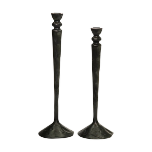 Porte-bougie de Noël en fer noir, silhouette d'arbre à étages avec sommet étoilé en fil métallique, support pour bougies chauffe-plat, style Longaberger forgé - Product Image 5