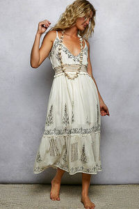 POL Smocked Waistband Floral Midi Cami <b>Dress</b> - Product Image 2