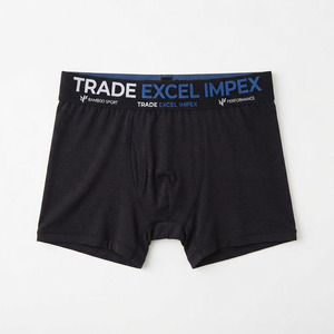 Men's Plus Size Breathable Knitted 100% Polyester Solid Front Logo <b>Boxer</b> <b>Shorts</b> Underwear Sportswear - Product Image 2