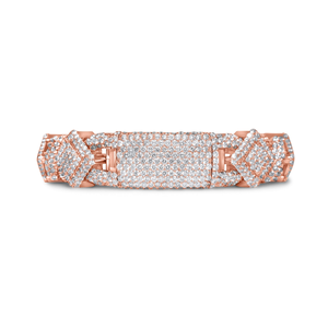 Pulsera de Eslabones Cubanos con Diamantes VVS de Laboratorio de Alta Calidad, Corte Brillante Redondo, Diseño Hip Hop, Joyería Fina de Lujo Premium - Product Image 2