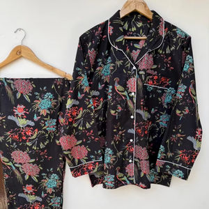 Ensemble de pyjama coordonné pour femmes Naaz Textile, imprimé animal, vêtements de détente décontractés d'été, vêtements de nuit en coton 100%, chemises de nuit douces - Product Image 1