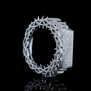 Boîtier de montre GA2100 serti de diamants Moissanite VVS couleur D, accessoires de montre pour hommes et femmes, bijoux Hip Hop - Product Image 3