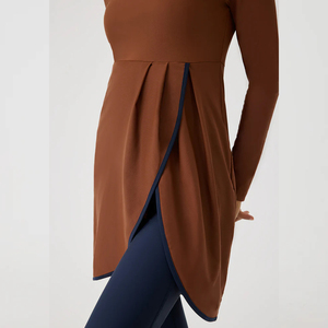 Burkini 2 pièces 2026 imperméable à séchage rapide, écoresponsable, avec fermetures éclair, pour femmes musulmanes, maillot de bain modeste à manches longues, tenue de plage islamique - Product Image 6