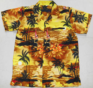 Chemises Hawaïennes Homme de Haute Qualité en Tissu Popeline, Imprimés Personnalisés Intégraux, Anti-Plis, Respirantes, Décontractées d'Été, Vente en Gros - Product Image 4