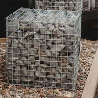 Vente en gros de grillage de panier de gabion soudé galvanisé et enduit de PVC pour la protection de rivière et de pente