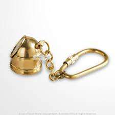Handmade Vintage Marine Helmet Compass Keychain Fashion Cartoon Alloy Waterproof Hard-Wearing Gift for Travel Enthusiasts - Product Image 3