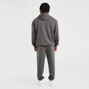Ensemble de survêtement décontracté d'hiver pour hommes en gros, avec logo personnalisé, ensemble sweat à capuche et pantalon de jogging de haute qualité pour hommes, tenue de sport pour l'entraînement en salle de sport - Product Image 2