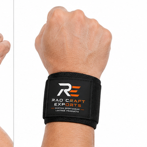 Cómodas muñequeras hechas de material elástico transpirable para un soporte fiable durante actividades deportivas y de entrenamiento. - Product Image 5
