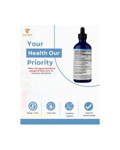 EnergiNut Nano Glutathion 2 Oz Liquide Oral Vitamines Complément Alimentaire Vitamine C Éclaircissant pour la Peau Antioxydant Détox Fabriqué aux États-Unis - Product Image 6