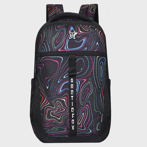 Sac à dos pour ordinateur portable Arctic Fox, sac de travail minimaliste et tendance pour ordinateur de bureau, noir - Product Image 1