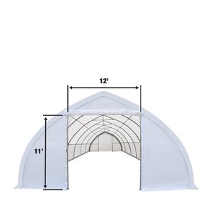 TMG ST3060V Telo di Copertura in PVC Resistente da 17 once, 9,14 m x 18,29 m, con Porte Passanti per Capanno Attrezzi, Palestra o Negozio - Product Image 4