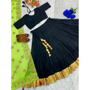 Ensembles de créateurs XL pour femmes Navratri Special Lehenga Choli et Dupatta pour occasions spéciales - Product Image 6