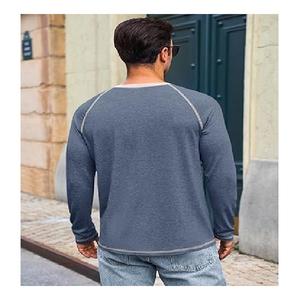 Over size heavy cotton <b>Men's</b> Fashionable Solid O Neck T <b>Shirts</b> Stylish Casual Long Sleeve T <b>Shirts</b> For <b>Men</b> From Bangladesh - Product Image 2