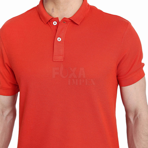 T-shirts polo à manches courtes en coton à séchage rapide pour hommes OEM 2024 vente en gros de vêtements de sport avec logo personnalisé Options de marque de fitness solide vierge - Product Image 4