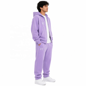 Conjunto de Sudadera con Capucha y Pantalones Deportivos Extra Grandes de Tela Gruesa Personalizada, Ropa Deportiva de Algodón, Moda Urbana, Proveedor OEM ODM, EE. UU. - Product Image 2