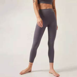 Leggings de yoga pour femmes en Spandex et Polyester, conçus sur mesure, style unique, taille élastique, coupe mi-taille - Product Image 2