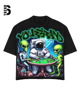 Camiseta Personalizada con Impresión de Logotipo, Unisex, con su Propia Marca, Impresión en Serigrafía, Cuello Redondo, Corte Holgado, Secado Rápido, Ecológica - Product Image 3