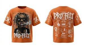 T-shirt en coton ample pour homme, style streetwear hip-hop, respirant, avec logo personnalisé, prix de gros abordable - Product Image 5