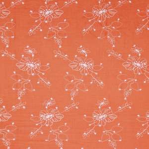 Robes Kurtis haut de gamme en tissu de coton respirant, tissé et brodé, couleur orange rouille, style ethnique occidental, légères - Product Image 2