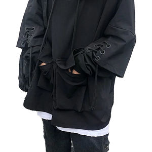 Men's Techwear Hoodie Cyberpunk Tactical Streetwear Cargo Pullover Multi-Pocket Harajuku Urban Darkwear Hip Hop <b>Gothic</b> <b>Jacket</b> - Product Image 5