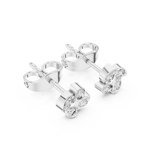 Luxury Vintage <b>Silver</b> Round Brilliant Cut IGI Certified Diamond <b>Stud</b> Earrings for Women's Wedding Engagement Fine Jewelry - Product Image 2