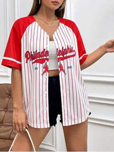 Camiseta de béisbol personalizada al por mayor, uniforme deportivo transpirable de poliéster para entrenamiento y partidos - Product Image 3