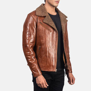 Chaqueta de Motociclista de Cuero Acolchada Personalizada para Hombre, Ropa Exterior Cortavientos para Conducción al Aire Libre y Protección - Product Image 3