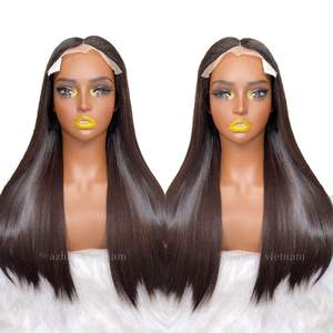 Pelucas de Cabello Humano al por Mayor, Sin Pegamento, Lisas, Largas, con Frente de Encaje, Tallas Pequeñas y Grandes, Cabello Virgen Vietnamita - Product Image 3