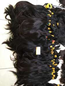 Extensions de cheveux humains vierges Remy vietnamiennes blondes droites 100% naturelles, blanchies, 100g en vrac, outil de coiffage organique - Product Image 4