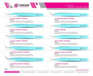 Pince à épiler d'extension de cils en acier inoxydable de haute qualité pointe pointue avec la meilleure fibre dernier emballage de Tube de matériau - Product Image 5