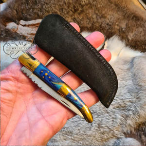 Couteau à steak pliant multifonction Laguiole français, couteau de poche d'extérieur, support ODM/OEM personnalisé - Product Image 1