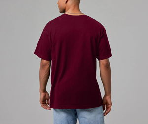 Nuevo estilo 2025 100% Camiseta de algodón de gran tamaño con diseño de hombro caído Camiseta con estampado de logotipo personalizado camisetas para hombres - Product Image 5