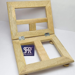Support de livre en bois réglable de qualité supérieure pour le coran Bible Gita lecture mains libres étude de prière - Product Image 3