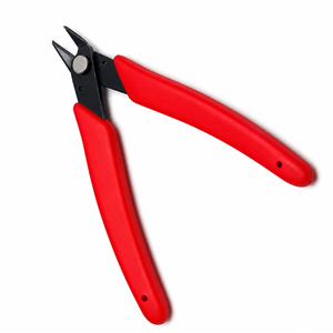 Pince coupante de précision à manche rouge pour micro-fils, outil de réparation électronique, mini-cisaille à bords coupés - Product Image 5